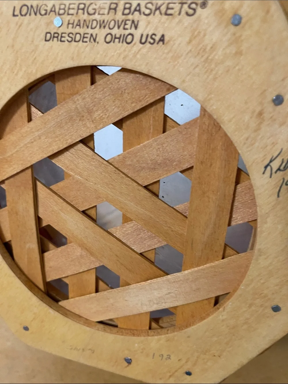 Longaberger 1997 Snowflake Combo